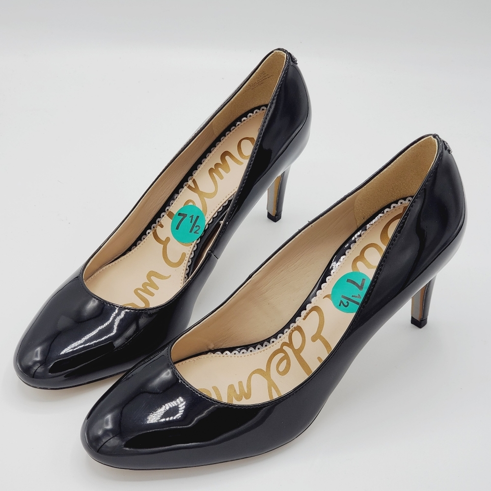 SAM EDELMAN BLACK WOMEN HEEL SHOES SZ 7.5